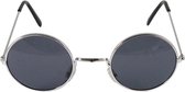 Bril - Donker glas - Zilver frame - Rond