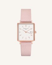 Rosefield The Boxy Dames Horloge - Rosé Goud Roze Ø26 X 28mm - QWPR-Q11