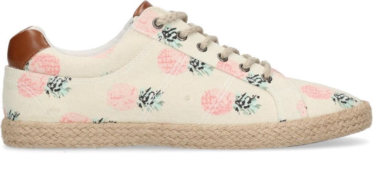 Sacha - Heren - Beige veterschoenen met print en rieten zool - Maat 46 |  bol.com