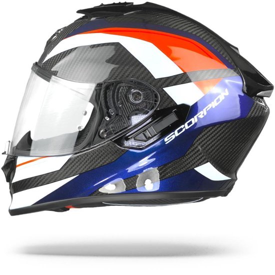 Scorpion EXO-1400 Air Carbon Legione Rood Blauw Integraalhelm - Motorhelm -  Maat M | bol.com