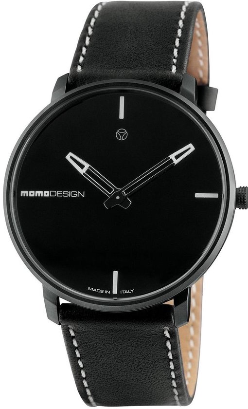 Momodesign essenziale heritage MD6003BK-12 Man Quartz horloge