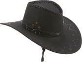 Vegaoo - Zwarte cowboy hoed voor volwassenen - Zwart - Uniek Formaat