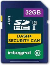 Integral 32 GB DASH CAM AND SECURITY CAMERA SDHC/XC C10 UHS-I U3 flashgeheugen SD