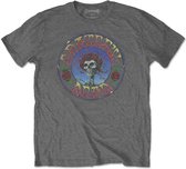 Grateful Dead Heren Tshirt -XL- Bertha Circle Vintage Wash Grijs