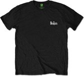 The Beatles Mens Tshirt -L- Drop T Logo Noir