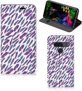Hoesje met Magneet LG G8s Thinq Feathers Color