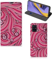 Bookcase Samsung Galaxy A51 Swirl Pink