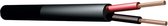 Luidsprekerkabel - Rol van 50 meter PD Connex luidsprekerkabel (100V) - 2x 1,5mm - 15A - Zwart