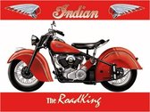 Indian Motorcycles The Road King Metalen Bord - 20 x 30 cm