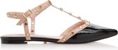 Dune Cayote Black Patent Leather - Maat 38