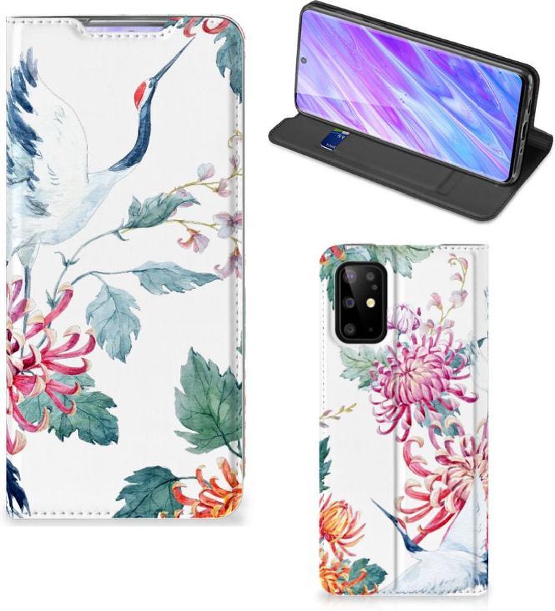 Samsung Galaxy S20 Plus Hoesje maken Bird Flowers