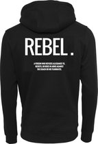 FC Eleven - REBEL Hoodie – Zwart – M