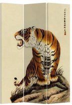 Fine Asianliving Chinees Kamerscherm Oosters Scheidingswand B120xH180cm 3 Panelen Chinese Tijger
