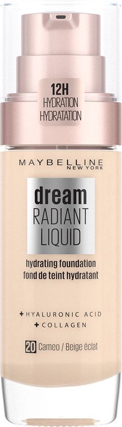 Maybelline Dream Radiant Liquid 20 Cameo Foundation Geschikt Voor De Droge Huid Met