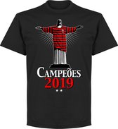 Flamengo 2019 Champions Christ T-Shirt - Zwart - 5XL