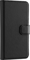 Motorola Moto E (2020) Hoesje - XQISIT - Slim Wallet Serie - Kunstlederen Bookcase - Zwart - Hoesje Geschikt Voor Motorola Moto E (2020)