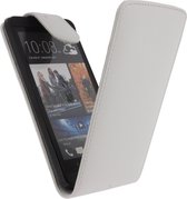 Xccess Leather Flip Case HTC One White
