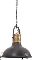 Light & Living Hanglamp KYONY Ø47x47 cm-roest met kop hout