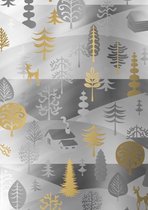 Cadeaupapier Kerst Winter Wonderland K891721 - Toonbankrol breedte 60 cm