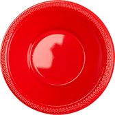 Amscan Plastic Feestkommen Rood 355 Ml 20 Stuks
