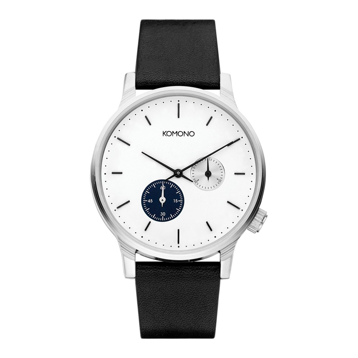 Komono Polshorloge Winston Double Subs W3051- Zwart Wit ⌀ 42 mm