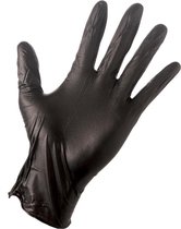 Romed nitril handschoenen zwart - maat S - 100 stuks