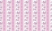 Fotobehang - Vlies Behang - Orchideeën op Roze Luxe Patroon - 368 x 254 cm