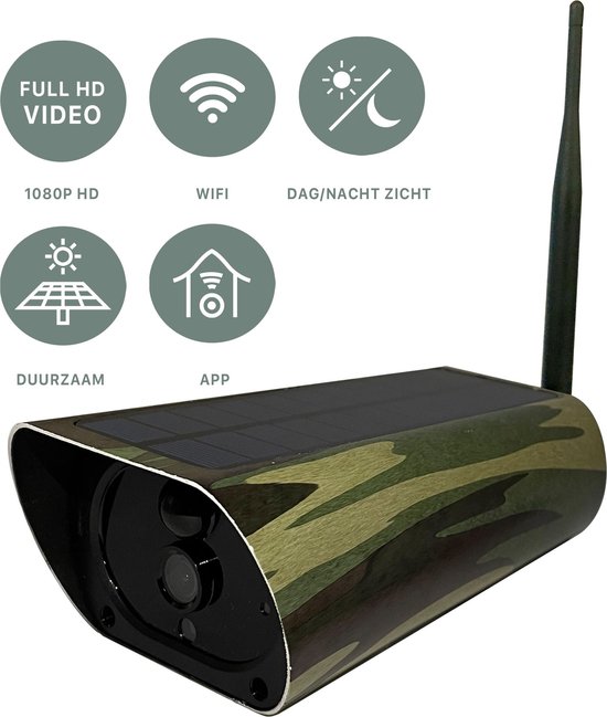 Wildcamera Pro Met Nachtzicht - Ingebouwd Zonnepaneel - Full HD - Waterdicht - Inclusief APP - Wildlife Camera's