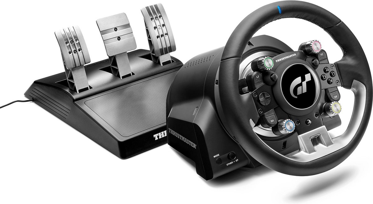 Thrustmaster T-GT II - Racestuur met 3 Pedalen - Officiële Gran Turismo - Force Feedback – Voor PS5, PS4, PC op Prijzenvolger.com