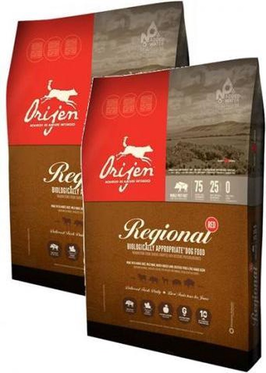 Orijen 6 kg Orijen regional red dog hondenvoer