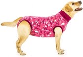 Suitical Recovery Suit Hond: Maat XS - Roze camouflage