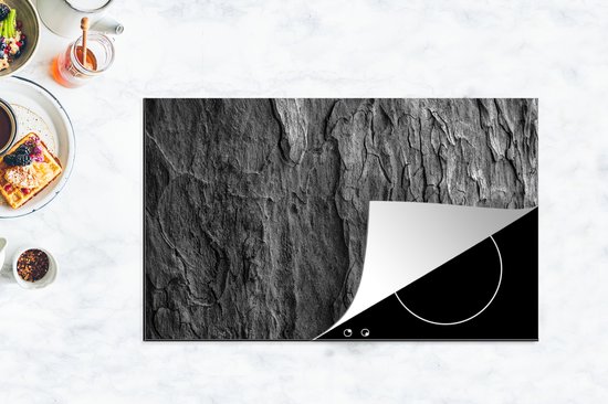 KitchenYeah - Inductie beschermer - Kookplaat - Steen - Betonlook - Grijs - Beton print - Industrieel - Inductie mat - Afdekplaat voor kookplaat - 91x52 cm - Inductie afdekplaat - Keuken decoratie aanrecht