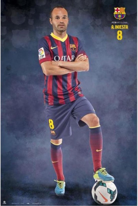Affiche Barcelone Iniesta 121