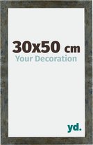 Fotolijst 30x50 cm - MDF - Blauw Goud Gemeleerd - Mura