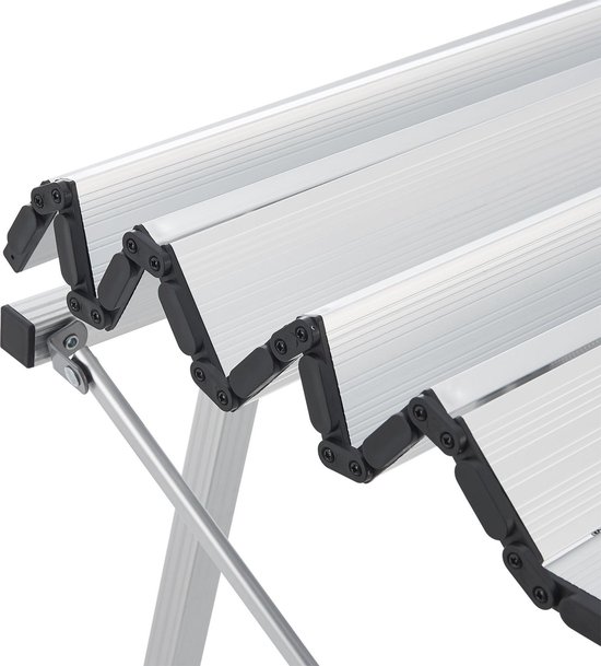 Vouwbare en inklapbare Campingtafel Picco - Aluminium - 90 x 50 x 67 cm van Bo-Camp — afbeelding 5