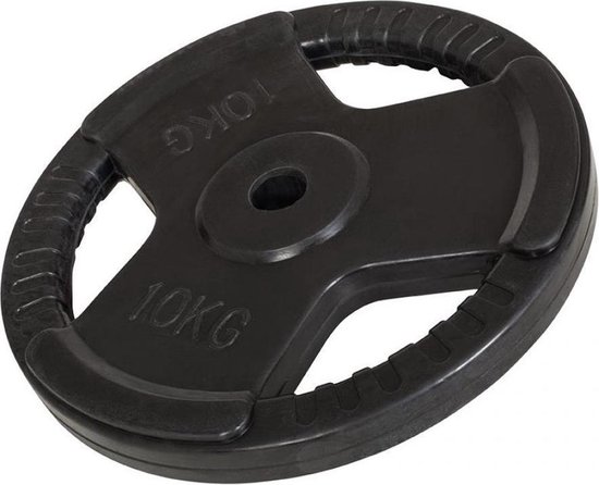 Gorilla Sports Gewicht - Halterschijf - 10 kg - Gripper Gietijzer rubber  coating | bol.com