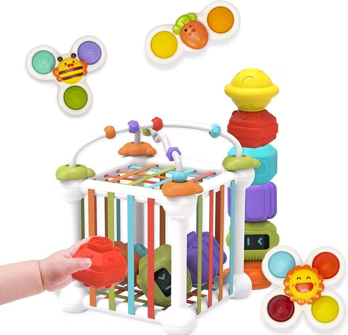 Magic Cube - Stapeltoren - Activiteiten Kubus - Montessori Speelgoed -  Blokkendoos -... | bol