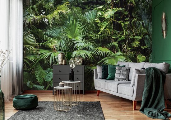 Wall Mural King - Papiers Peints - Papier Papier peint photo Jungle - Plantes Botaniques - 208 x 146 cm - Vinyl - Papier peint vinyle Peint Vinyle
