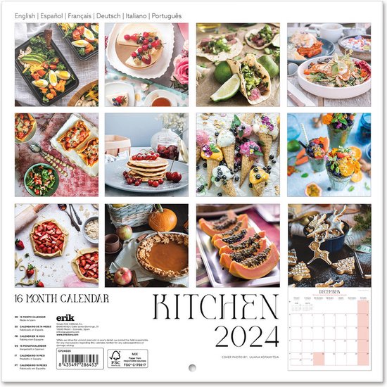 Kitchen Calendar 2024 Starr Emmaline