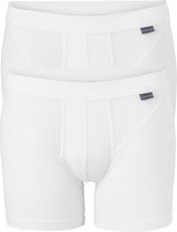 SCHIESSER Authentic shorts (2-pack) - met gulp - wit - Maat: XL
