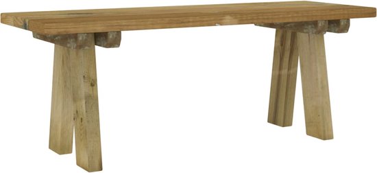 vidaXL - Tuinbank - 110 - cm - geïmpregneerd - massief - grenenhout
