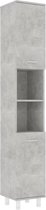 vidaXL - Badkamerkast - 30x30x179 - cm - spaanplaat - betongrijs