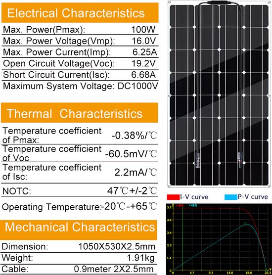 Dakta Zonnepanelen Compleet Pakket 400 Watt - 12 Volt - Camper - Plat Dak - Met Accu + Laadregelaar + Stekkers van Dakta — afbeelding 4