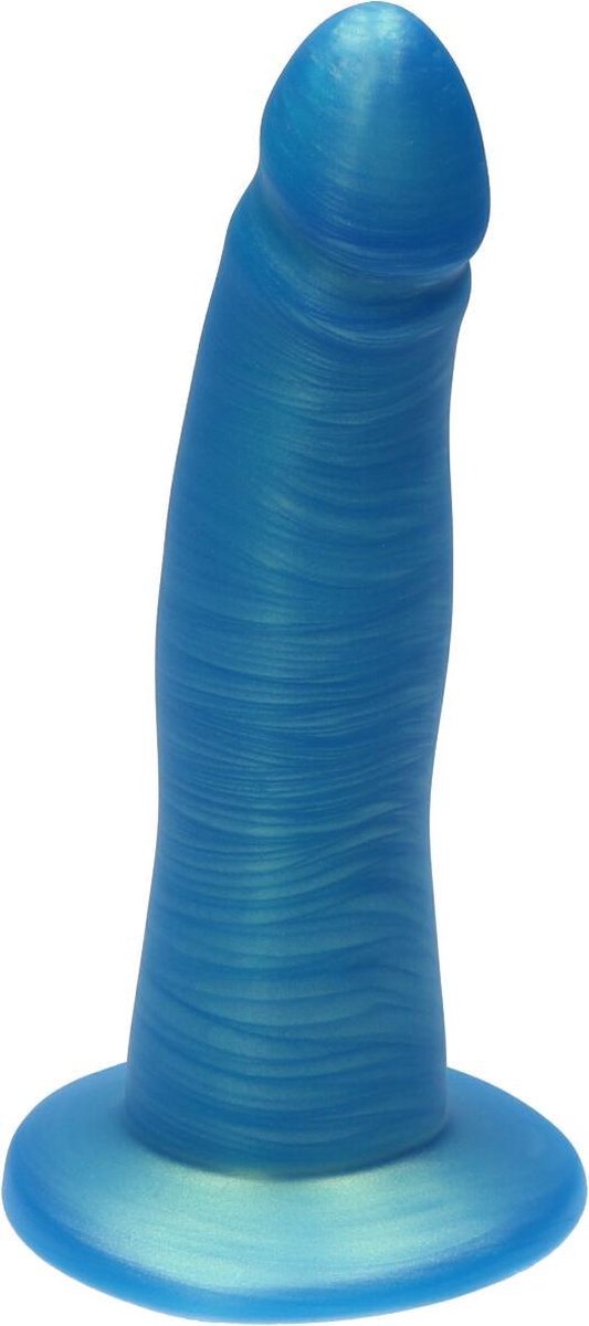 Goedkoopste Ylva & Dite - Eros - Realistische Siliconen dildo - Made in Holland - Goud Blauw Metallic