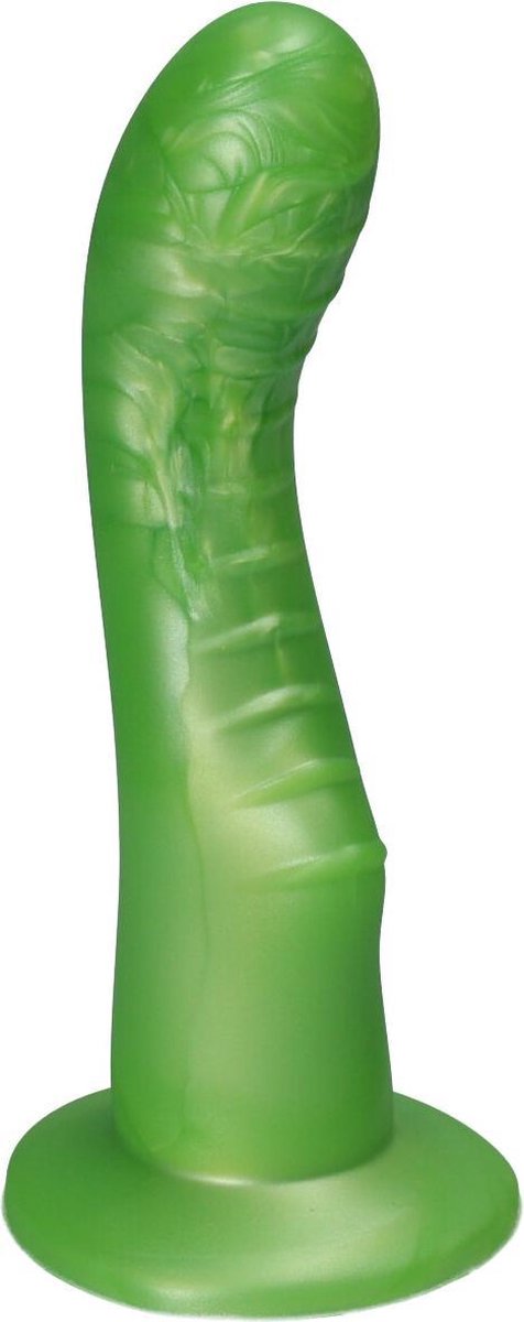 Goedkoopste Ylva & Dite - Kajsa - Siliconen G-spot / Prostaat dildo - Made in Holland - Fris Groen Metallic