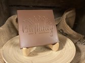 Chocolade tablet - reep - Gefeliciteerd - Happy Birthday - Verjaardagscadeau - 300 gram - Melkchocolade