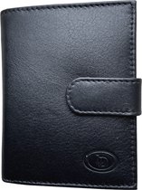 Leather Design portemonnee - Leren dames portemonnee - Zwart - RFID beschermd