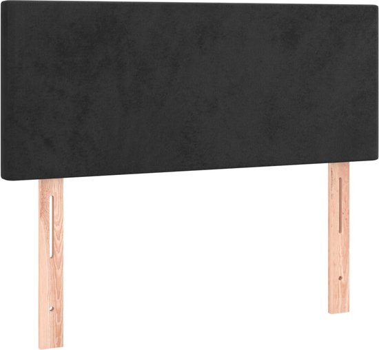 vidaXL-Boxspring-met-matras-fluweel-zwart-80x200-cm