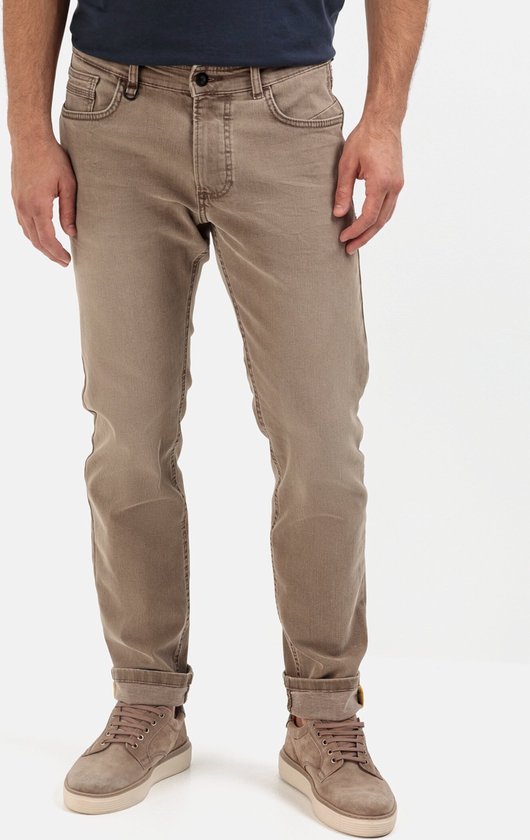 camel active Slim fit 5-Pocket Jeans - Maat menswear-34/32 - Bruin