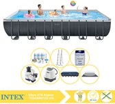 Intex Ultra XTR Frame Zwembad - Opzetzwembad - 732x366x132 cm - Inclusief Onderhoudspakket, Zoutsysteem en Zout